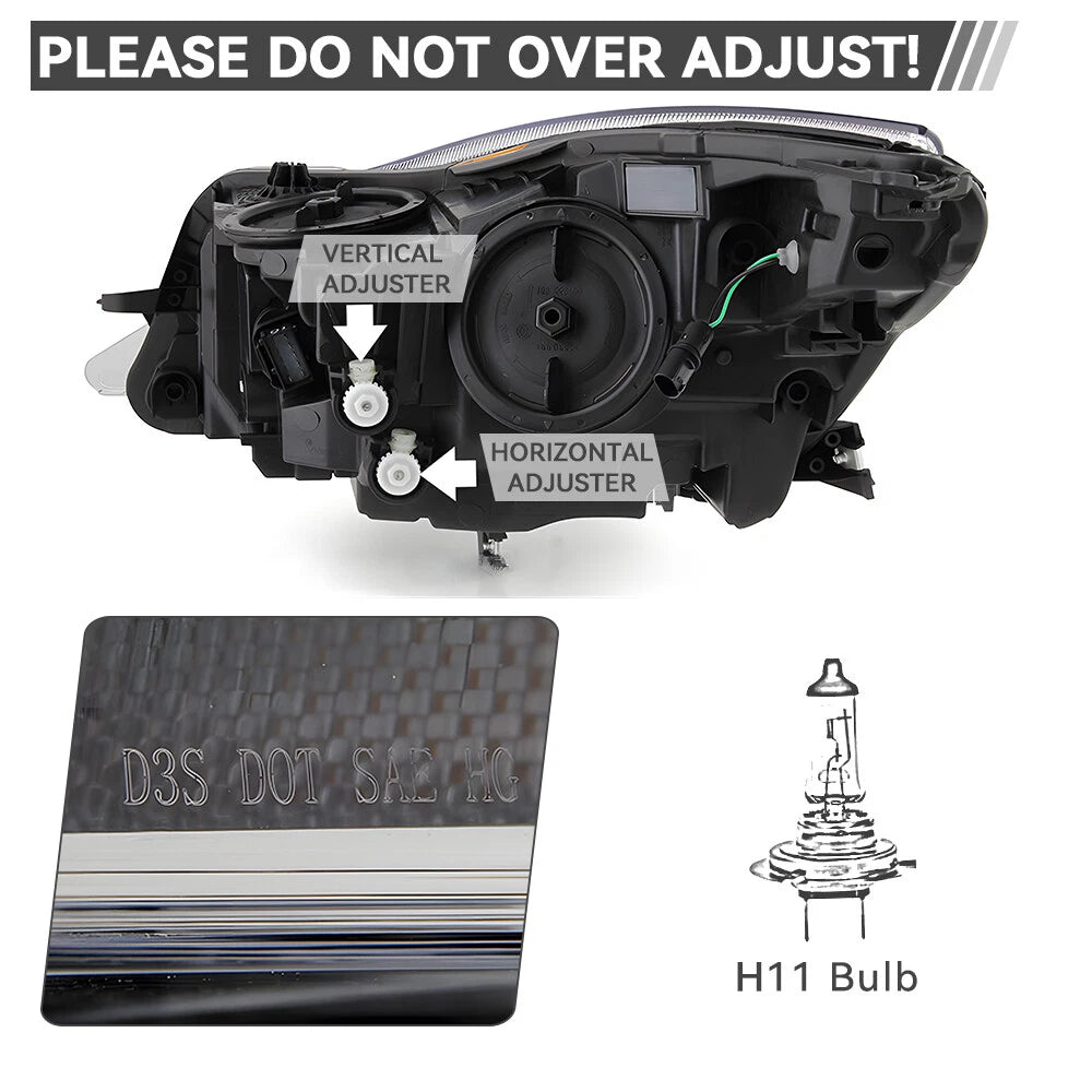 HID Projector Headlight for Buick Regal (2014–2017) Passenger Right Side