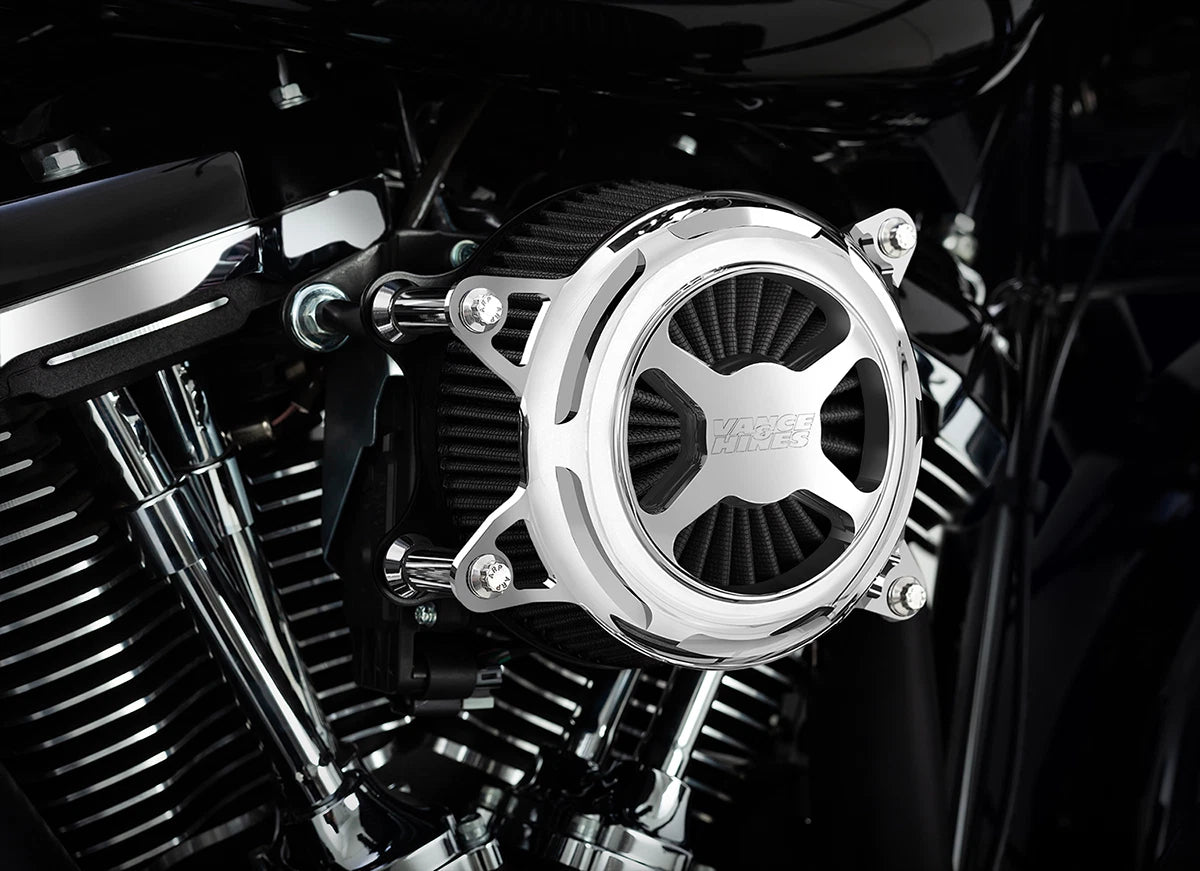 Vance & Hines VO2 X Air Intake Kit for Harley Davidson - Chrome 72345