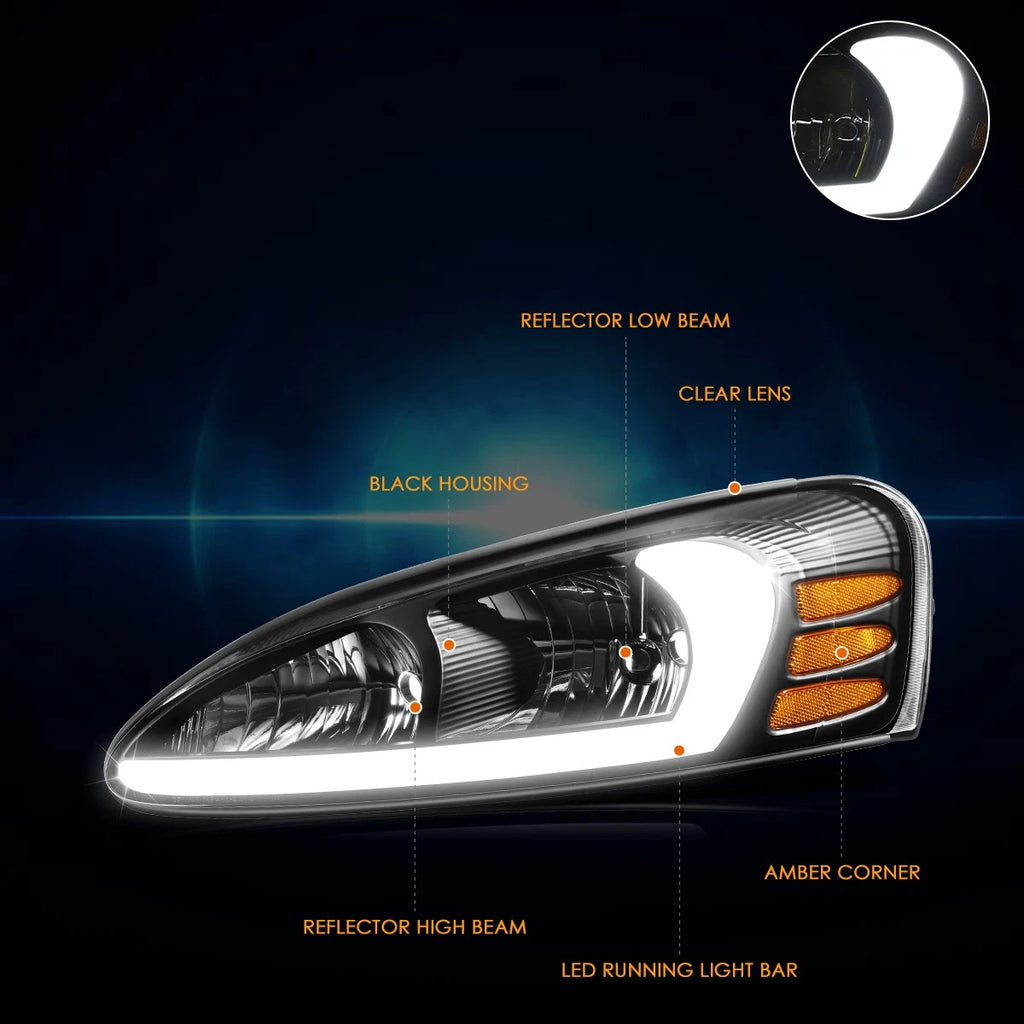 Right Side LED DRL Projector Headlight for Dodge Charger (2015–2022)