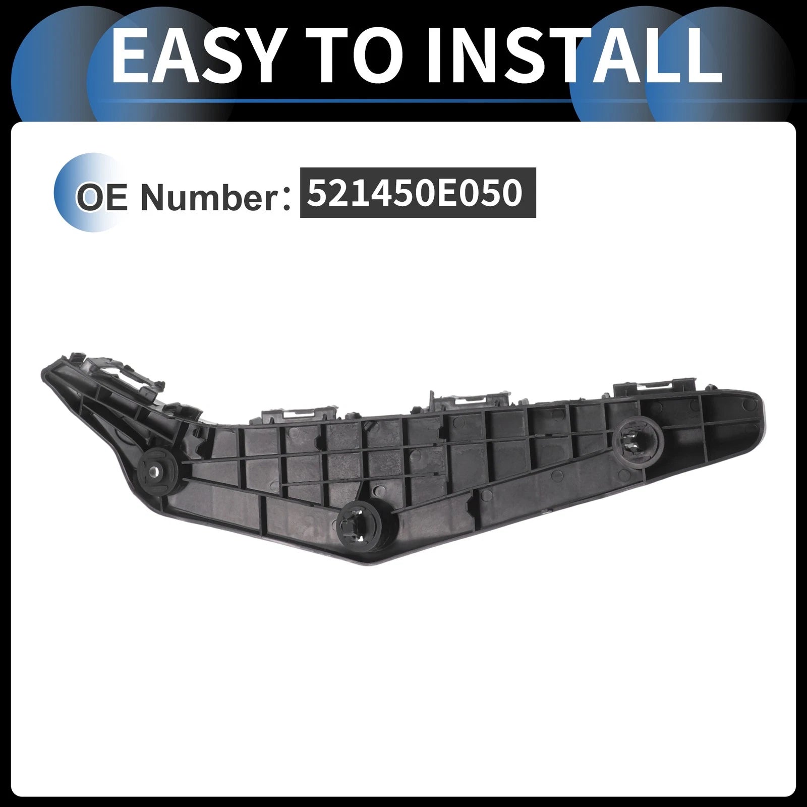 1pc Left Front Bumper Retainer Bracket No. 521450E050 for Toyota Highlander (2001–2007)