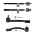Set of 2 Mevotech Supreme Inner Outer Steering Tie Rod Ends for Kia Forte5 (2014–2018)