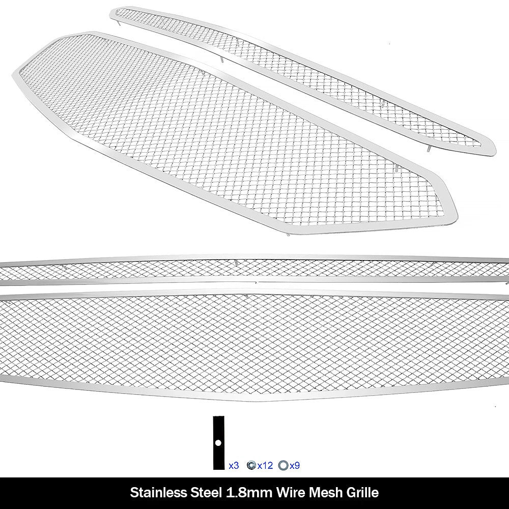 Stainless Chrome Mesh Grille Insert for Chevy Equinox (2016-2017)
