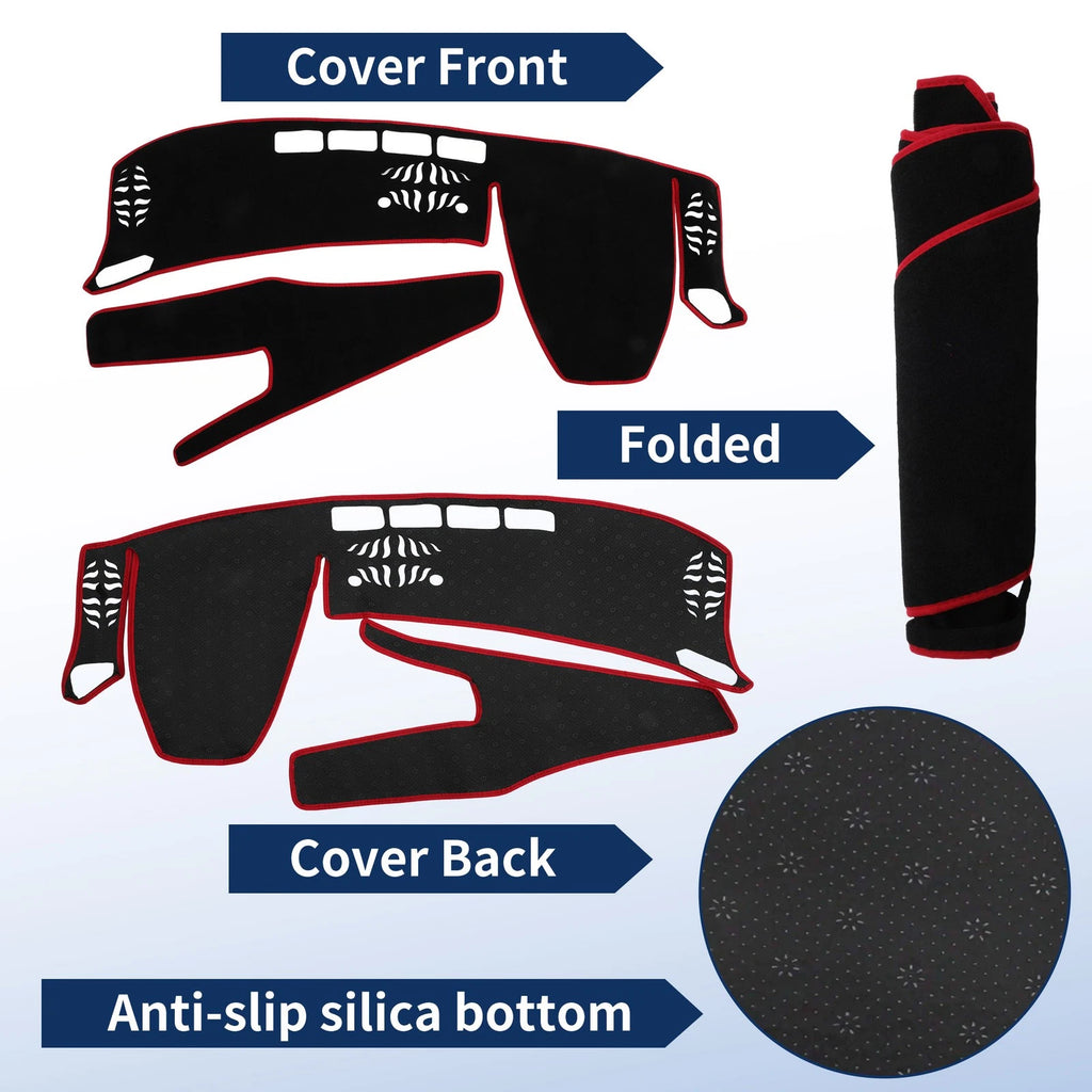 Dash Cover for Lexus UX UX200/UX250h (2019–2020) Polyester Black Red Edge