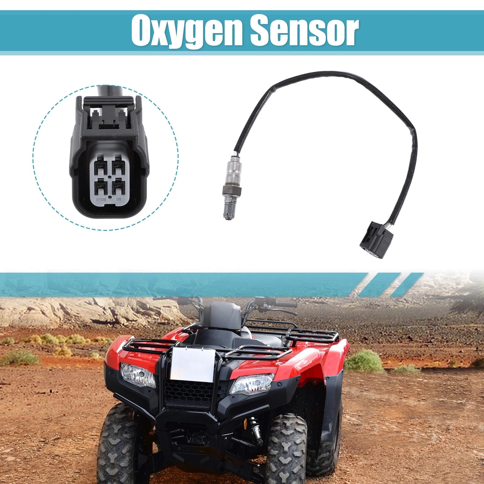 Oxygen Sensor for Honda TRX 420 (2007–2014) 36531-HR3-A22 Metal Rubber
