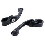 32mm Matte Black Adjustable Footpeg Mount for Harley