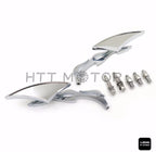 CNC Blade Mirrors for Harley Motorcycle (Universal 10mm 8mm)