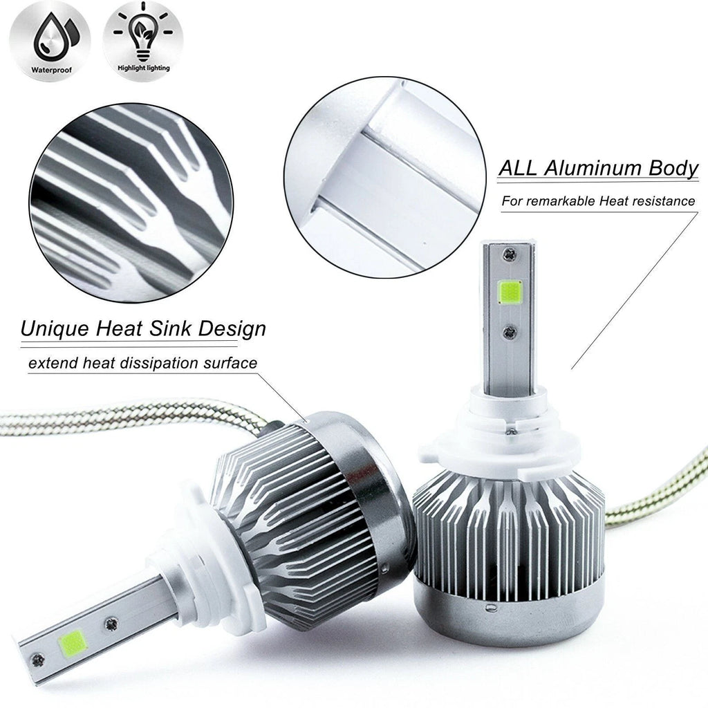 Ice Blue COB DRL Fog Light LED Bulbs for Select Vehicles (9005-9012) (2012-2024)