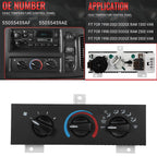 A/C Heater Manual Climate Control Panel for Dodge Ram Van (1998–2003) 55055459AF