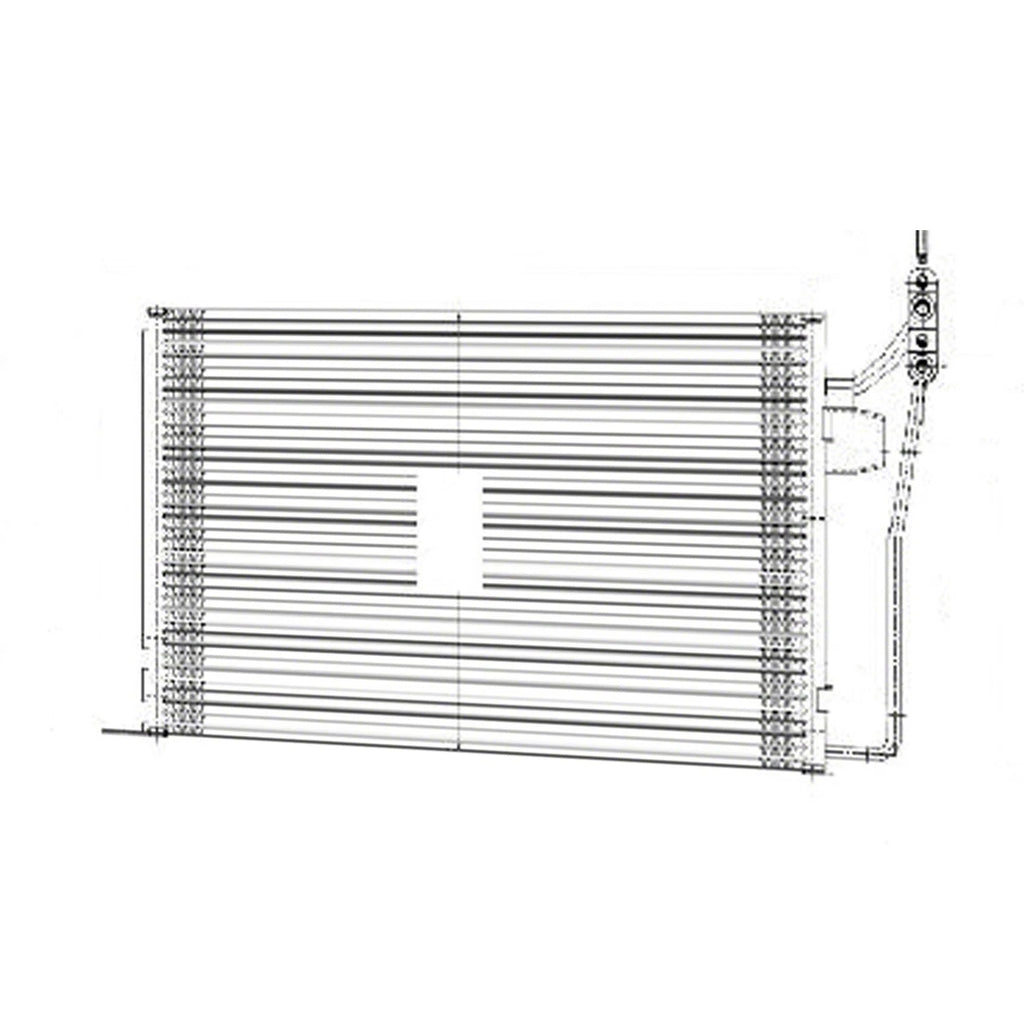 Replacement AC Condenser with Receiver Drier for Ford Edge (2007–2014)