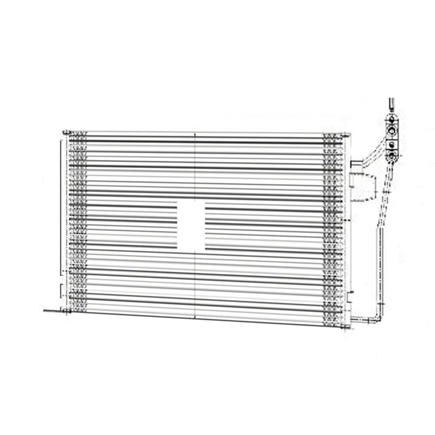 Replacement AC Condenser with Receiver Drier for Ford Edge (2007–2014)