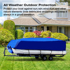 Boat Cover for Pontoon (21-24ft) - Heavy Duty, UV & Dust Resistant