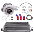 GT45 Turbocharger and Tube Fin Intercooler for Universal (—)