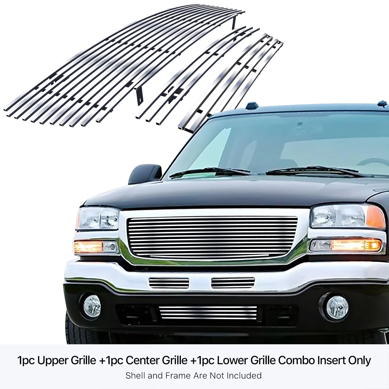 Billet Grille Combo for GMC Sierra 1500/2500HD/3500 (2003-2007)
