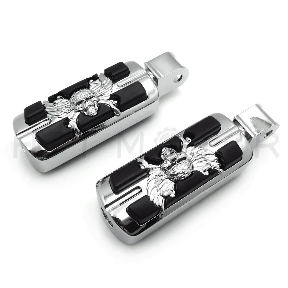 Pirate Skull Footpegs for Honda Stateline Shadow VLX VTX1300C VTX1800C VTX1800F