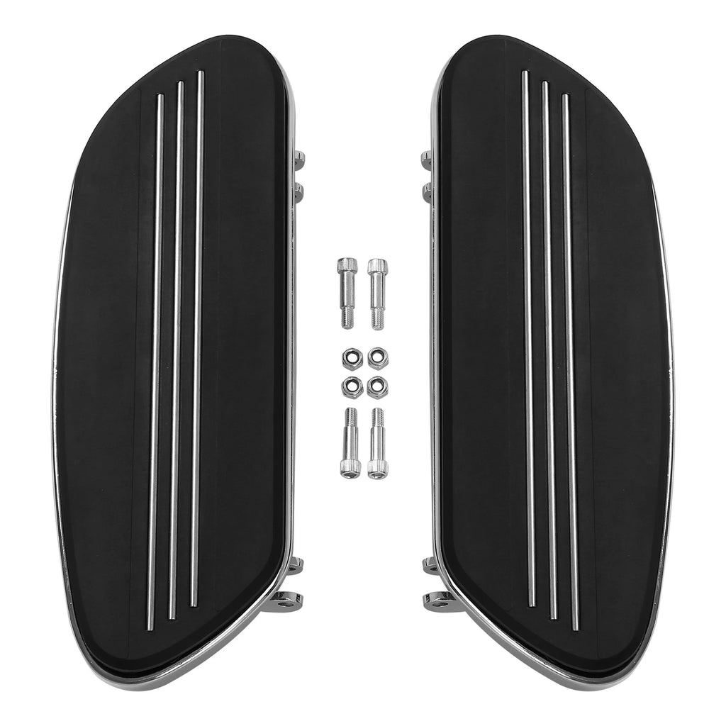 Chrome/Black Driver Floorboard Kit for Harley Electra Road Glide (1986–2022)