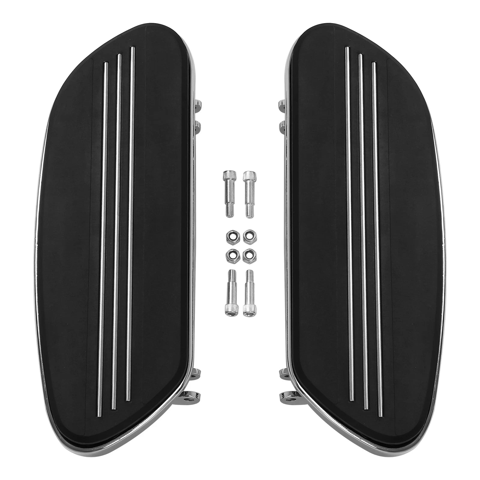 Chrome/Black Driver Floorboard Kit for Harley Electra Road Glide (1986–2022)