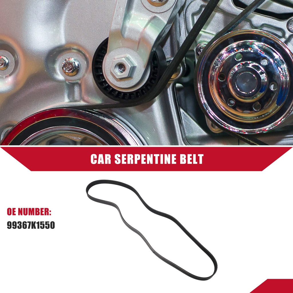 Serpentine Belt No. 99367K1550 for Toyota Highlander (2008–2009) EPDM