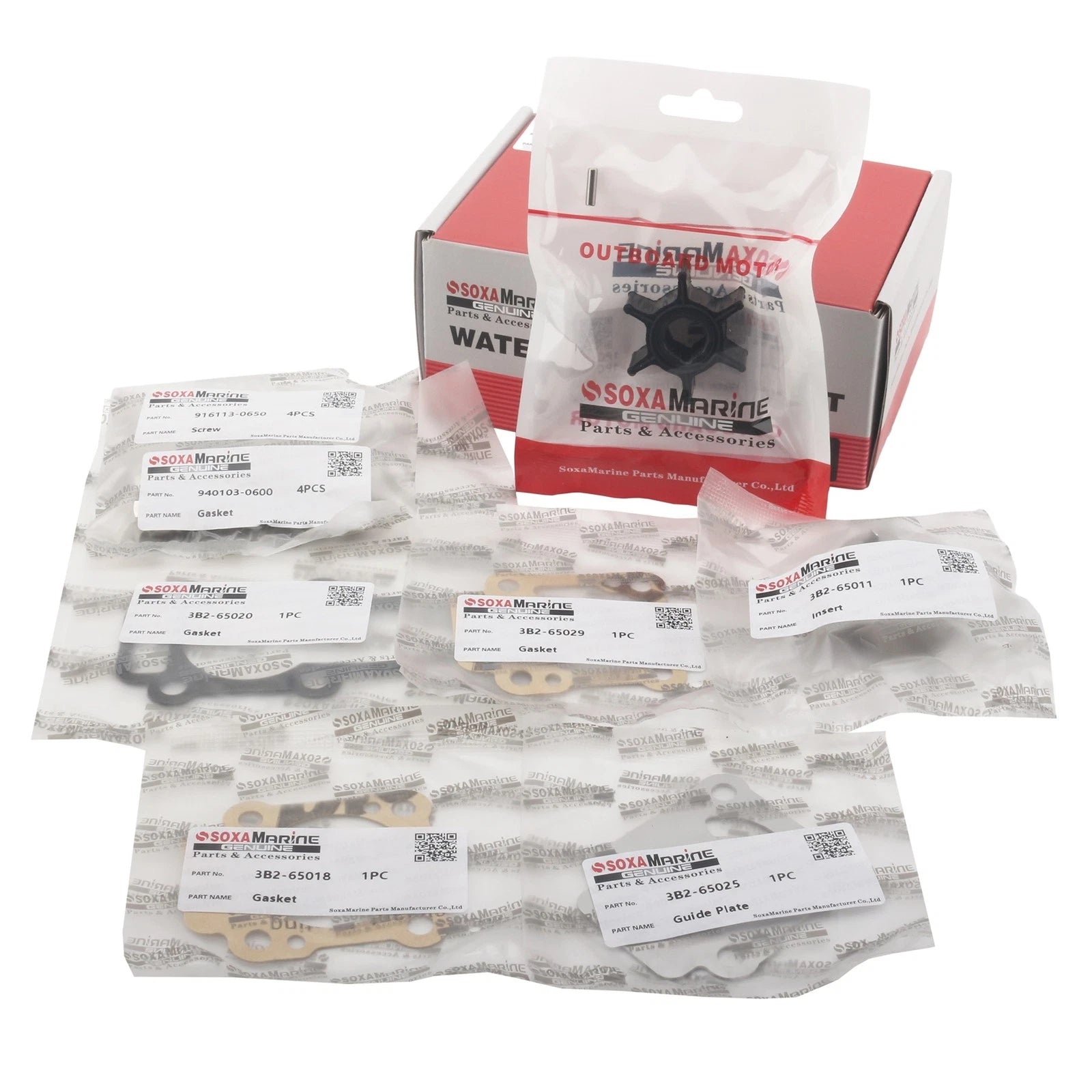 Water Pump Repair Service Kit for Nissan Tohatsu Outboard 8HP 9.8HP (3B2-87322-0)