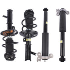 Set of 4 Front Strut Coil Springs + Rear Shock Absorbers for Chevy Malibu (2016–2023)