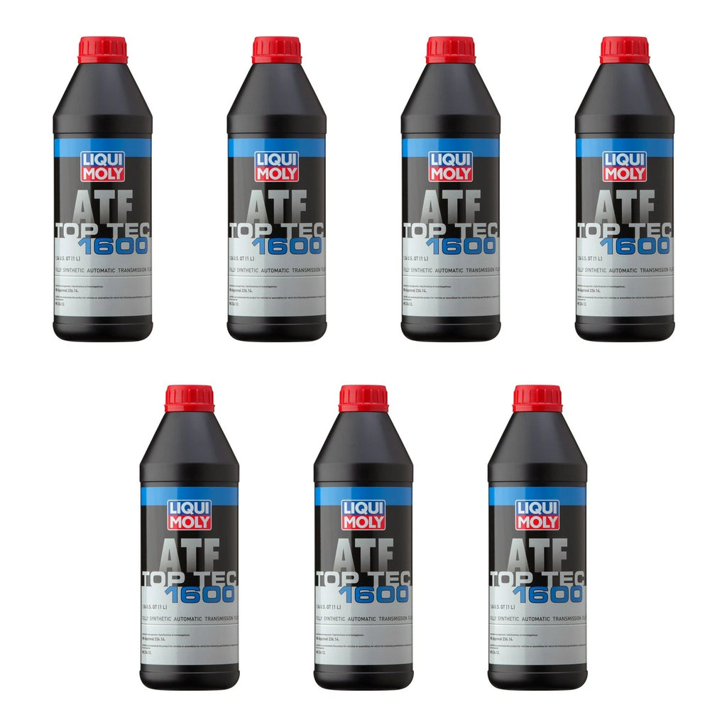 Set of 7 Liqui Moly Top Tec ATF 1600 Automatic Transmission Fluid (7L)