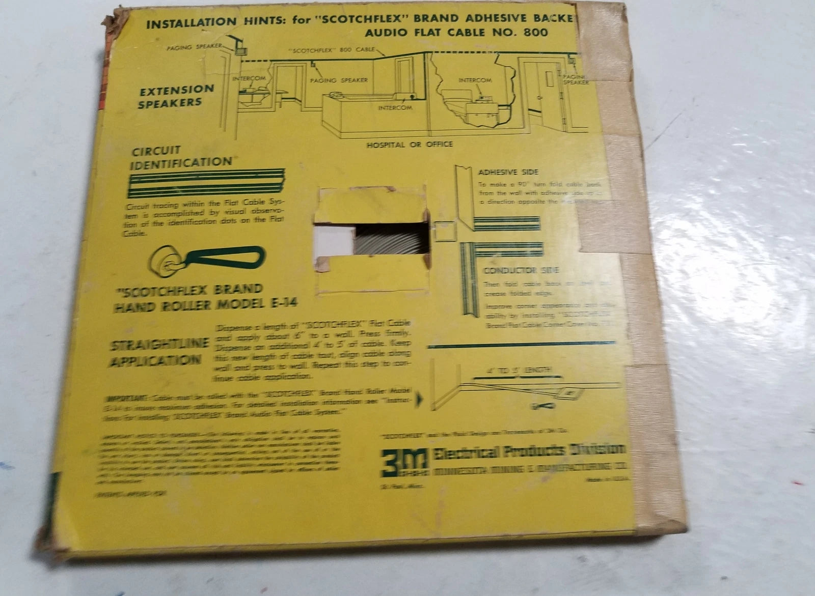3M Scotchflex Audio Flat Cable No 800 for Vintage Models