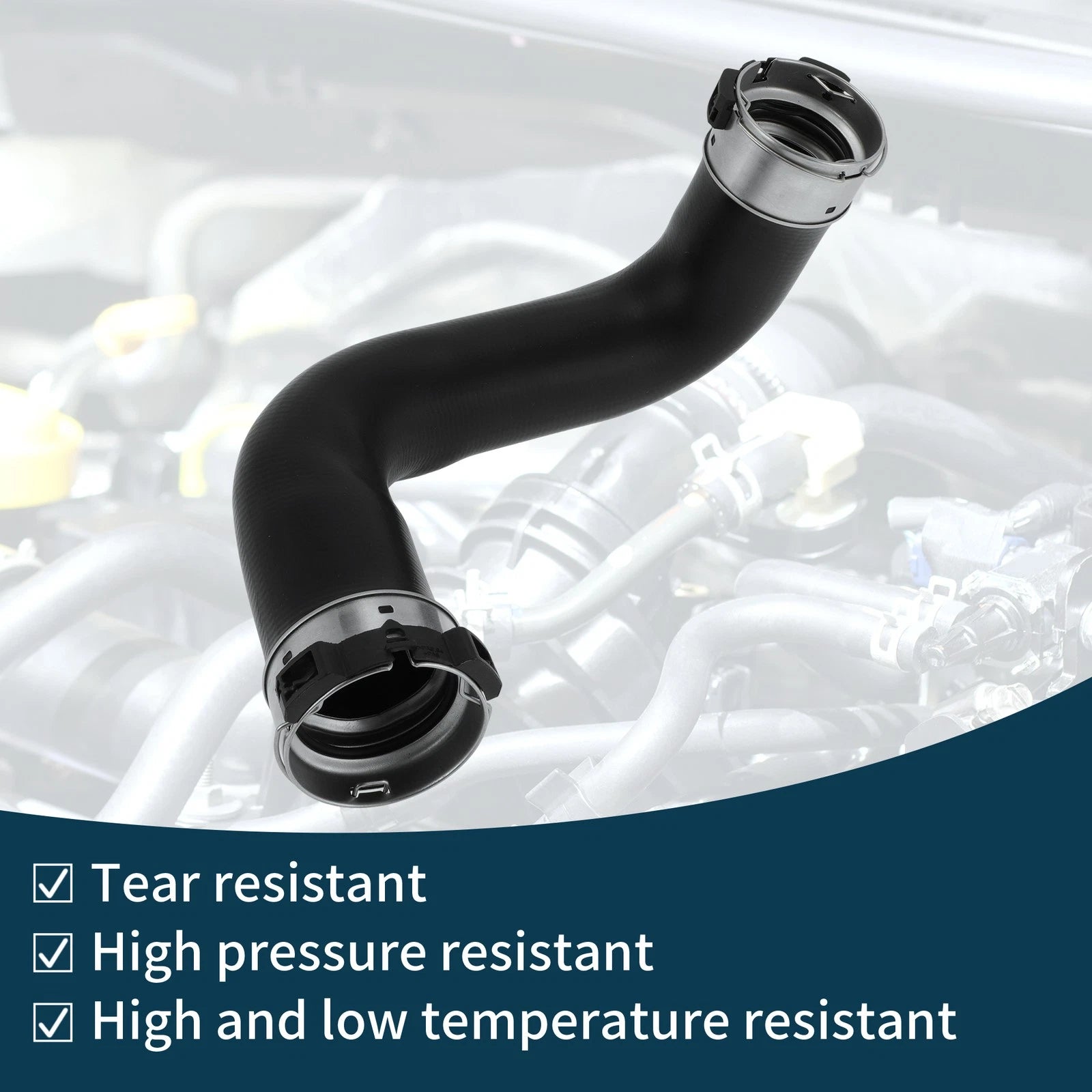 Radiator Hose for Nissan Navara 2.5 (2002–2017) No. 144635X02B Rubber