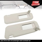 Set of 2 Sun Visors for Mazda 3 (2010–2013) Grey