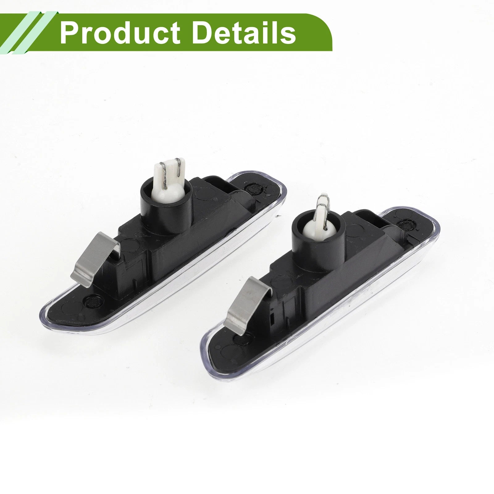 2Pcs Side Marker Light Cover for BMW (1999–2001) No. 63138370720 with Bulb