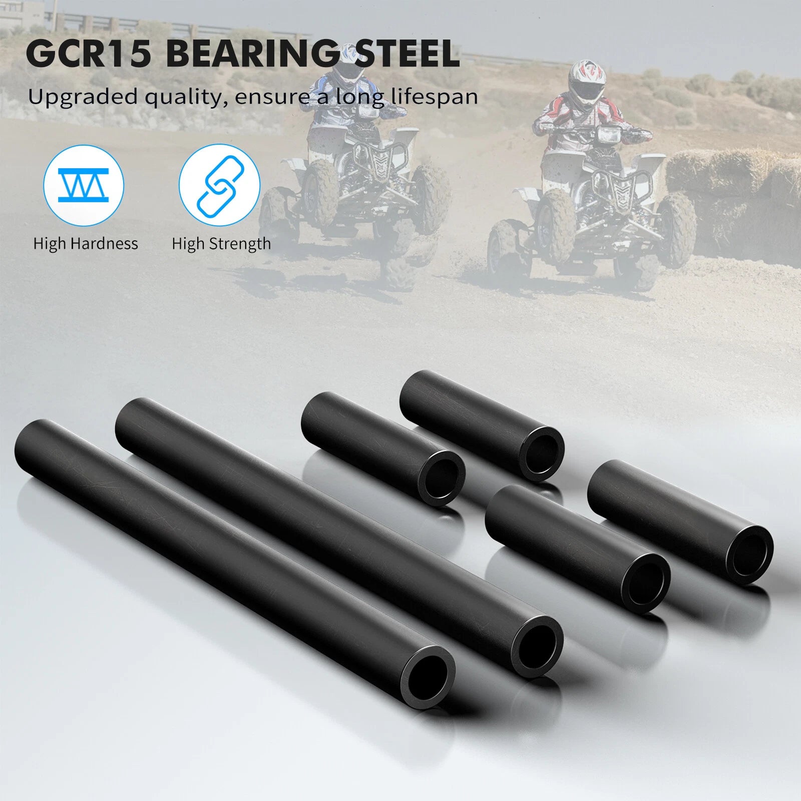 Set of 6 Front A-Arm Shaft Collars for Yamaha Blaster 200 (2000–2006)