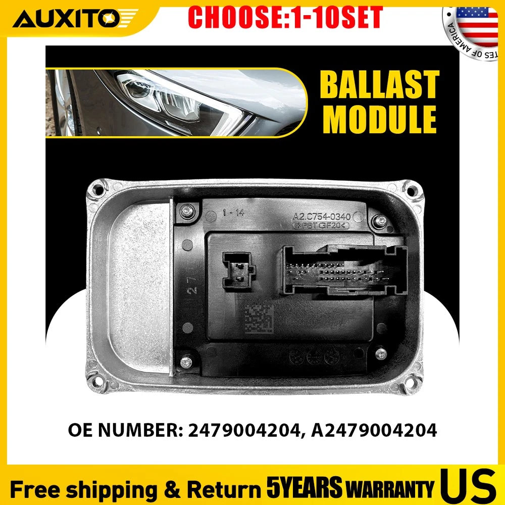 Set of 10 LED Headlight Ballast Control Module A2479004204 for Mercedes A-Class GLC