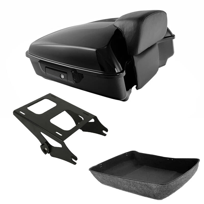 Chopped Trunk Backrest Mount Rack for Harley Touring Street Glide (2014–2026)