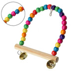 1X Colourful Parrot Swing for Birds or Parrots Toy Supplies
