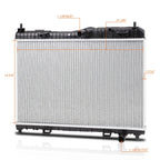 OE Style Aluminum Radiator for Ford Fiesta 2001–2018 1.6L AT/MT DPI-13201