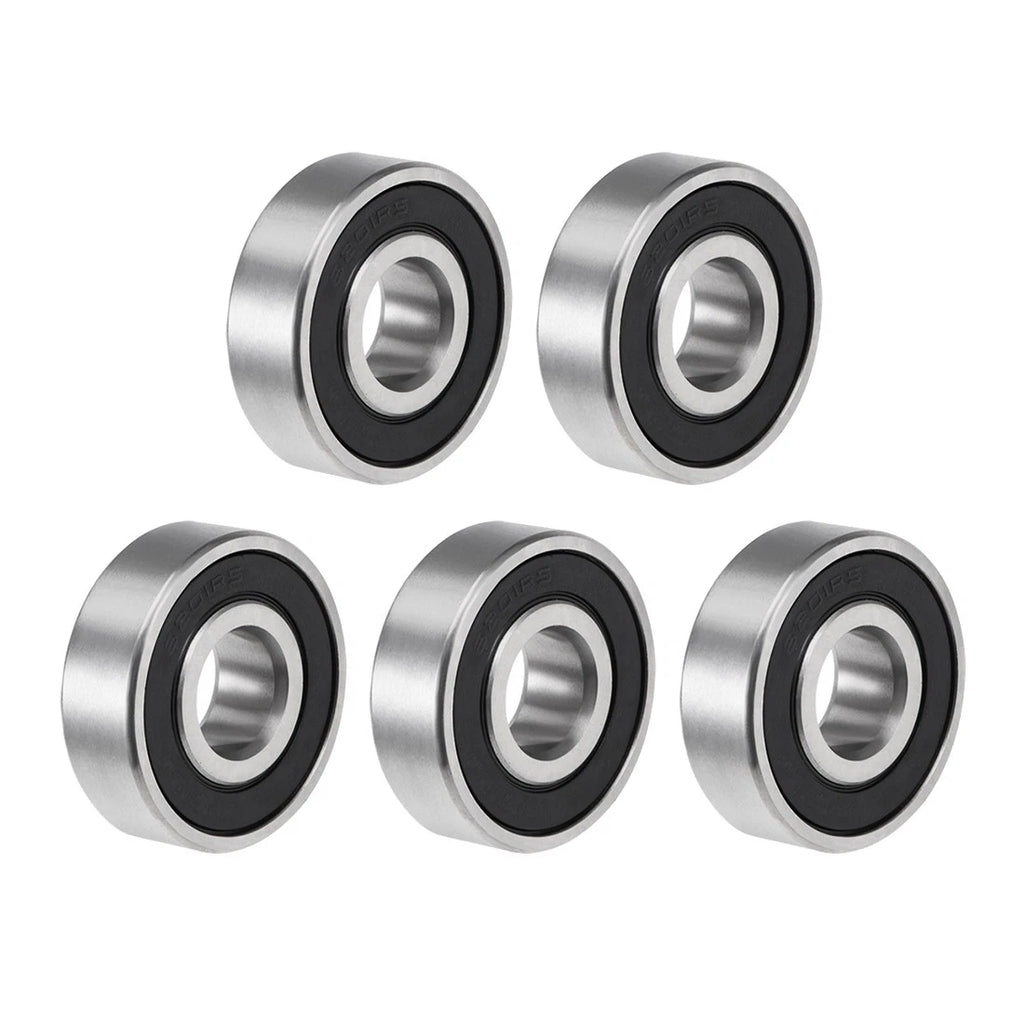 Set of 5 6201-2RS Ball Bearings for Various Models (12x32x10mm)