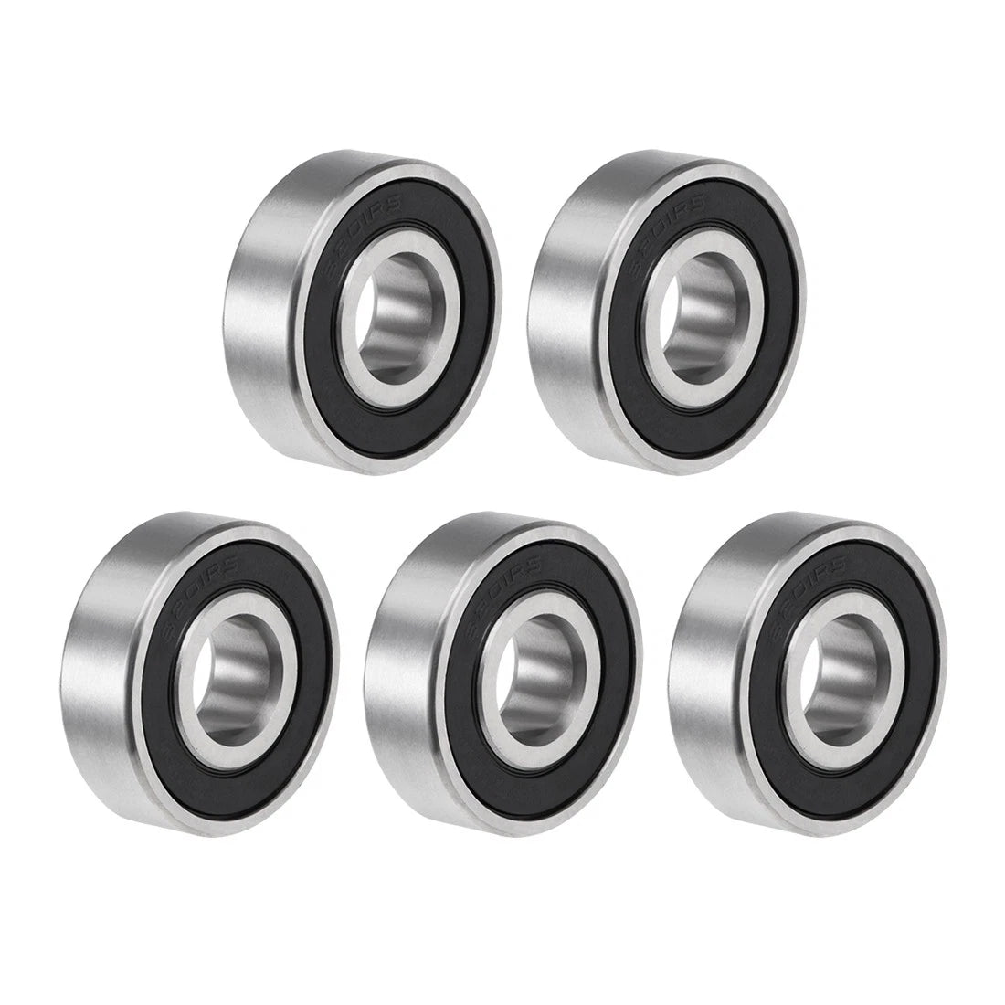 Set of 5 6201-2RS Ball Bearings for Various Models (12x32x10mm)