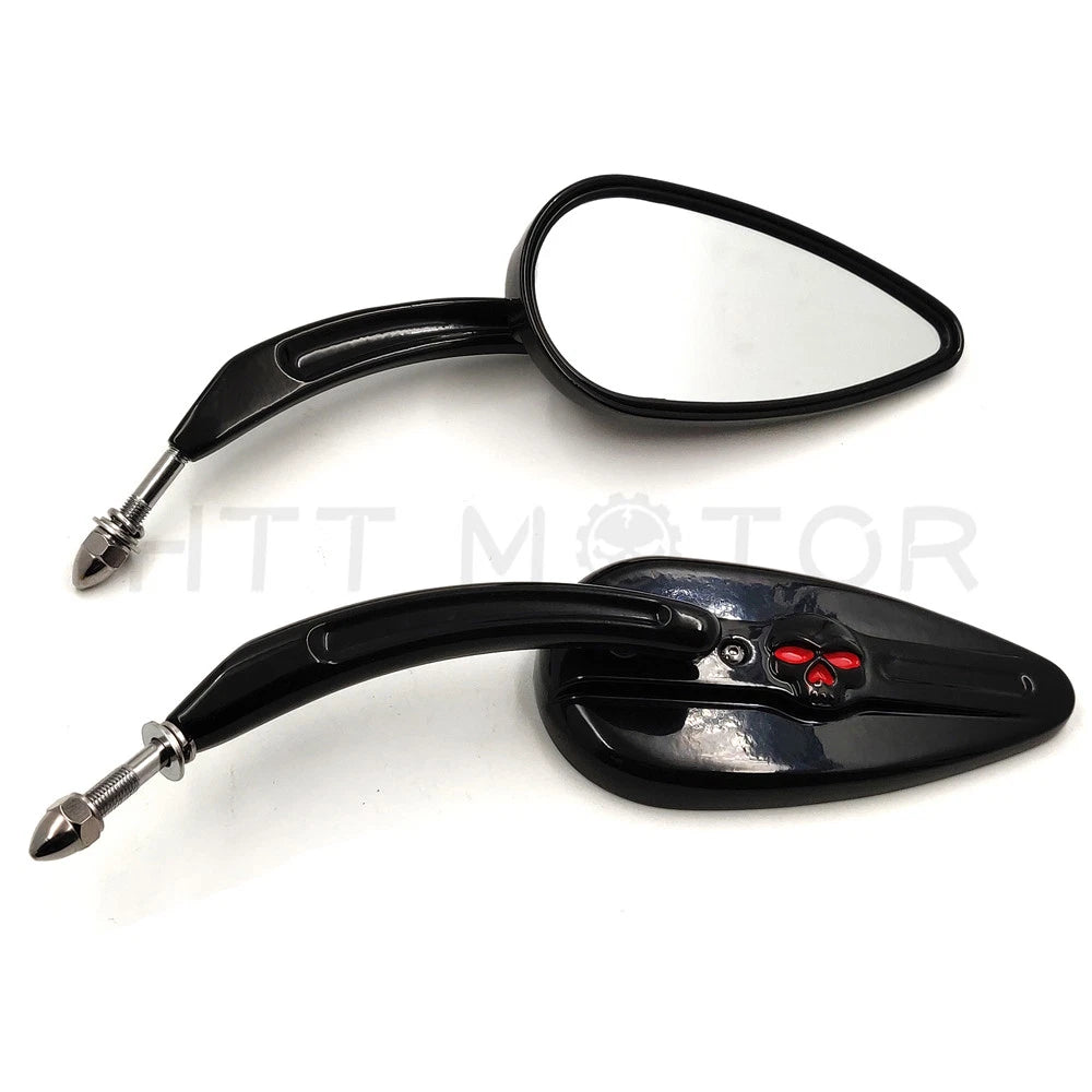 Black Long Stem Door Hinge Off Mirrors for Jeep Wrangler (1987–2019)