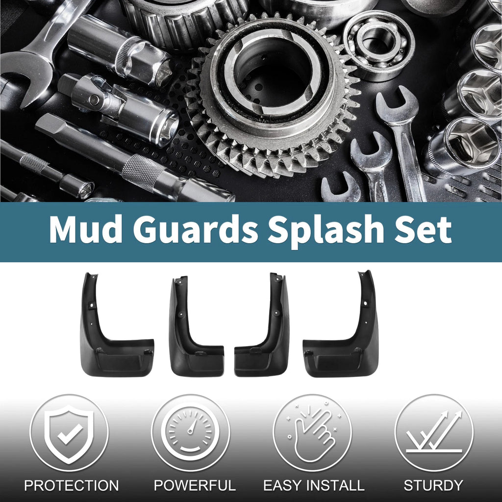Set of 4 Mud Flaps Splash Guards for Toyota Highlander (2015–2020)