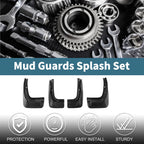 Set of 4 Mud Flaps Splash Guards for Toyota Highlander (2015–2020)
