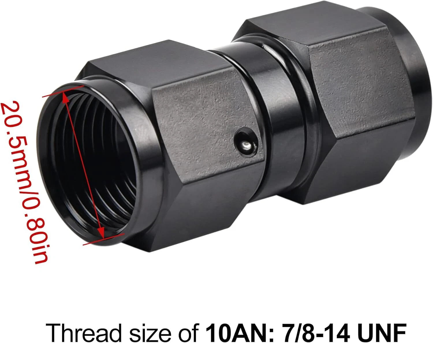 Straight Swivel Coupler Union Fitting for Female 6AN 8AN 10AN (2010–2020)