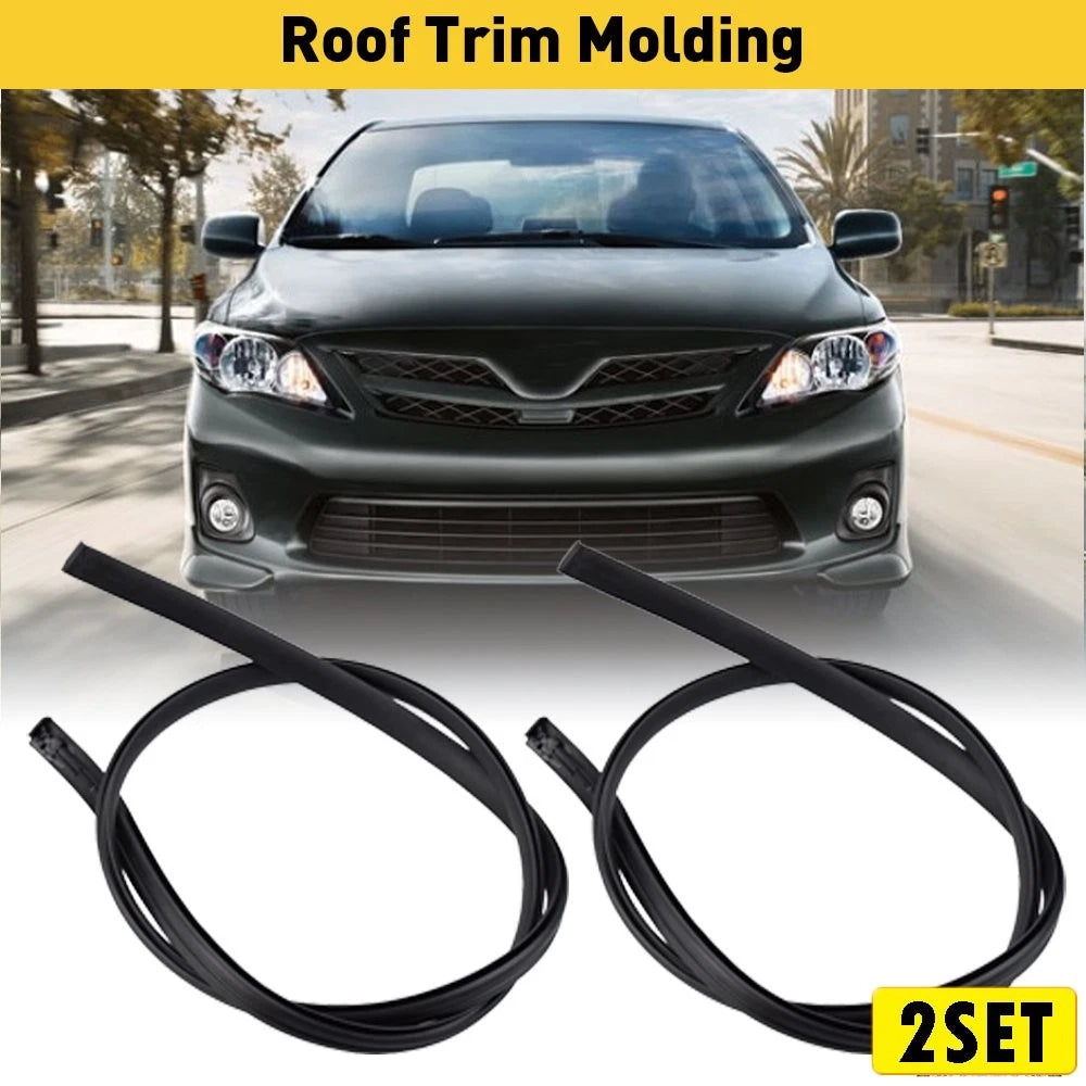 Set of 2 Roof Trim Molding Kit for Toyota Corolla CE Sedan (2000–2002)