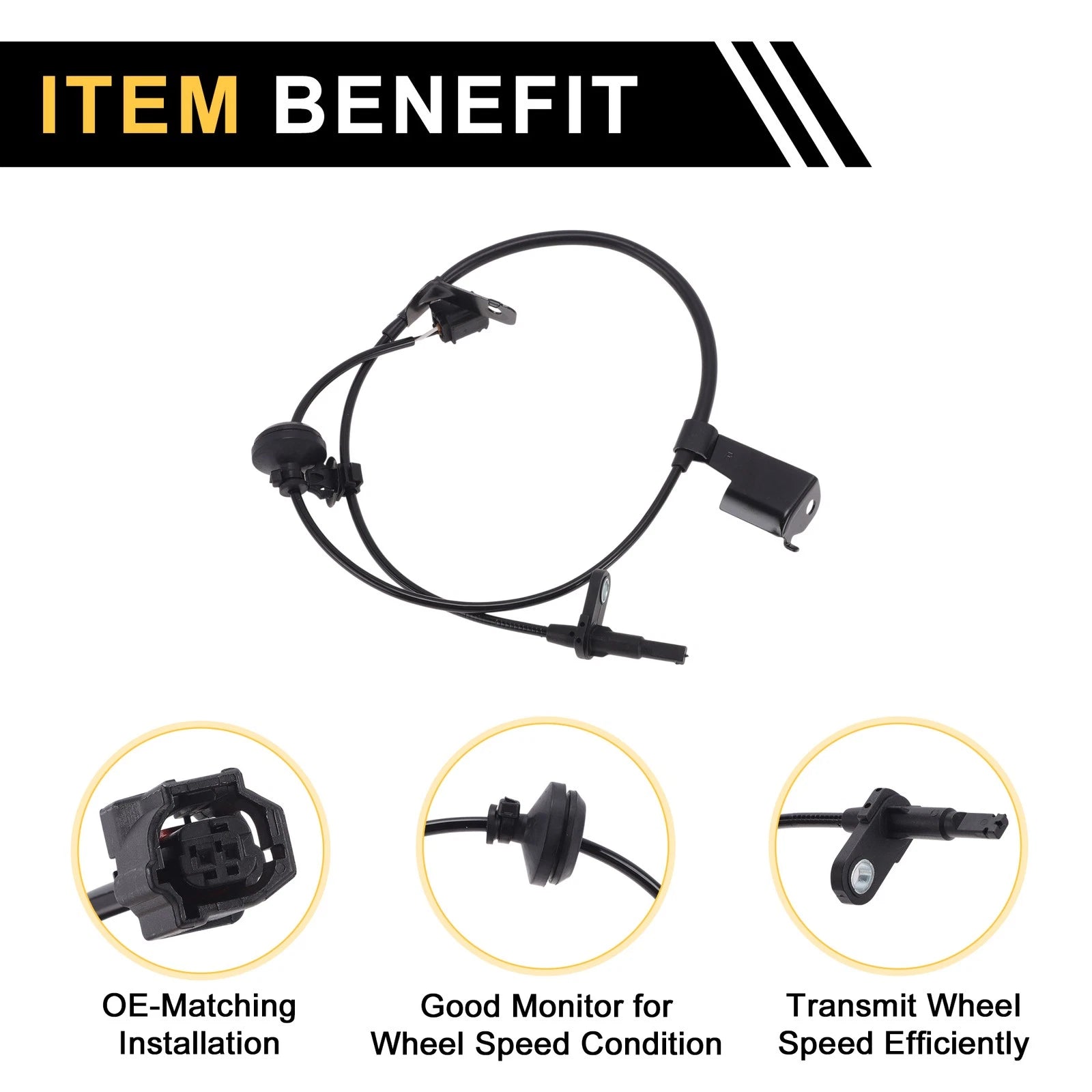 ABS Wheel Speed Sensor No. 89542BZ090 for Toyota Corolla (2020–2023) 1Pc Right Front