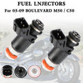 2X Fuel Injectors 16450-PLD-003 for Suzuki Boulevard M50/C50 (2005–2023)