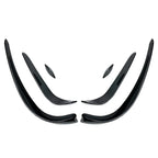 6 x Front Bumper Lip Spoiler Fins for Mercedes Benz C-Class W205 (2015-2018)