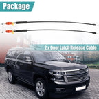 2 x Front Door Handle Latch Release Cables for Chevrolet Silverado (2007-2018)