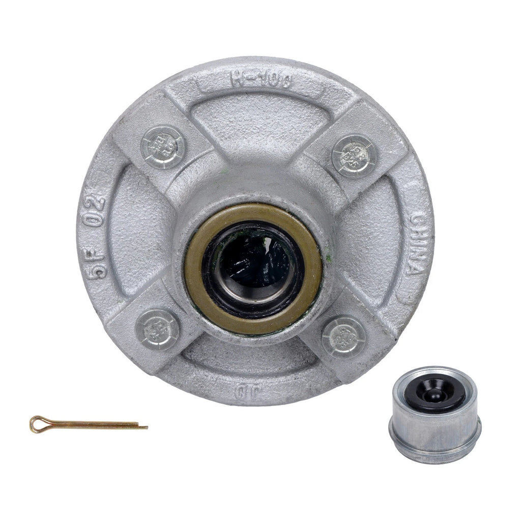 2X Galvanized Trailer Hub Kit for Trailer (2000 lbs, 4 on 4)