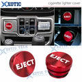 Red Aluminum Alloy Eject Button Cigarette Lighter Cover for Car (2000–2020)