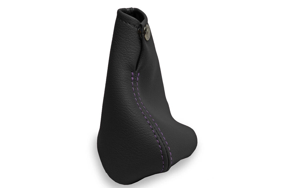 Leather Manual Shift Boot Cover for Chevrolet Cavalier (2000–2005) Purple Stitch