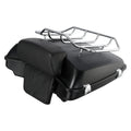 Trunk Backrest Top Rail Mount for Harley Touring (2009–2013) Matte Black