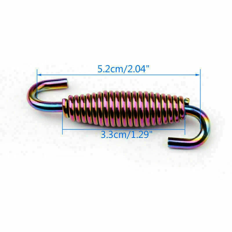 2X Stainless Steel Exhaust Muffler Tip for Moto (CO T9)