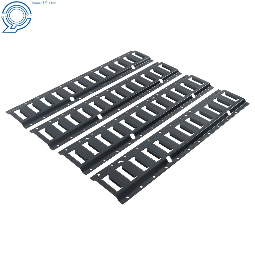 Set of 4 Horizontal E Track Tie-Down Rails for Trailer Wall/Floor